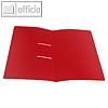 Schnellhefter UNO, DIN A4, Stripbinder, PP, 30 Blatt, rot-transparent, 25 Stück