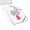 Eckspannermappe mit DIN A4-Tasche auf Deckel, PP, bis 150 Blatt, transparent, 25