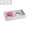 Geldbeh?lter GB 20, 20 x 18.5 x 6.5 cm, Kunststoff, lichtgrau, 70780120207500