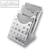 Helit Tisch-Prospekthalter, 3 F?cher DIN A4 hoch, Polystyrol, glasklar, H6102702