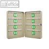 officio Schl?sselkasten, 80 Haken, 280 x 370 x 60 mm, lichtgrau, KF04274