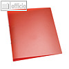 officio Ringbuch DIN A4, 2 Ringe - Ringdurchmesser: 25 mm, rot-transparent