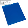 officio Ringbuch DIN A4, 2 Ringe - Ringdurchmesser: 16 mm, blau-transparent