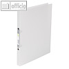 officio Ringbuch DIN A4, 2 Ringe - Ringdurchmesser: 16 mm, weiss-transparent