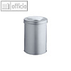Durable Papierkorb SAFE, 62 Liter, mit Flammenl?schkopf, Metall, grau, 330710