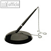 officio Tisch-Kugelschreiber mit Kette, schwarz, KF00233