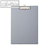 MAUL Schreibplatte/Klemmbrett mit Folienüberzug, DIN A4, silber, 12 St., 2335295