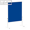 MAUL Moderationstafel solid einteilig, 120 x 150 cm, Filz, blau, 6365482