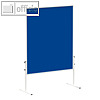 MAUL Moderationstafel solid einteilig, 120 x 150 cm, Filz, blau, 63654-82