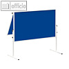 MAUL Moderationstafel solid klappbar, 120 x 150 cm, Filz, blau, 6366482