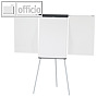 Flipchart MAULstandard, Tafel 66 x 97 cm, magnethaftend, Dreibein, 2 Arme