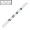 Ferroleiste Standard, (B)100 x (H)5 cm, selbstklebend, inkl. 4 Magnete, weiß