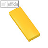 MAUL Solidmagnet, 50 x 19 mm, Haftkraft: 1.0 kg, gelb, 10 Stück, 6165013