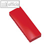 MAUL Solidmagnet, 50 x 19 mm, Haftkraft: 1.0 kg, rot, 10 Stück, 6165025