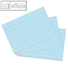 Herlitz Karteikarten, DIN A6, liniert, blau, 100 Stück, 10836203