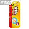 STABILO Buntstifte EASYcolors, f?r Rechtsh?nder, 6er Etui, 332/6
