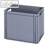 Eurobox geschlossen 30 Liter, 400 x 300 x 320 mm, PP, silbergrau, 4 St?ck
