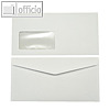Kuvertierhüllen, 110 x 220 mm, Nassklebung, weiß, offset, 1000 St., 250254