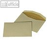 Kuvertierh?llen, 114 x 162 mm, Nassklebung, creme, biotop 3.500 St?ck, 2501390