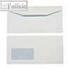 Kuvertierhüllen - C6/5, 114x229mm, 90g/m²m, Fenster, Offset, weiß, 1.000St.