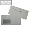 Kuvertierhüllen C6/5, 114 x 229 mm, 80g/m², Fenster, Offset, weiß, 1.000 St.
