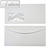 Kuvertierhüllen C6/5, 114 x 229 mm, 100g/m², Fenster, Offset, weiß, 500 St.