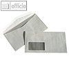 Kuvertierh?llen, 125x235mm, 80g/m?, Fenster, Offset, wei?, 1.000St., 25029