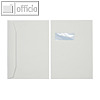 Kuvertierhüllen - C4, 229 x 324 mm, nasskleb., 120g/m², Fenster, Offset, weiß, 2