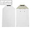 Vollpapptaschen DIN B5, 176 x 250 mm, Steckverschluss, wei?, 200 St.,, 2501026