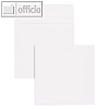 officio Briefumschläge 170 x 170 mm, Haftkleb., Offset 120 g/qm, weiß, 100 St.