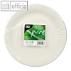 Papstar Pappteller "pure", rund, ? 23 cm, wei?, 50 St?ck, 81203