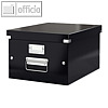 LEITZ Aufbewahrungsbox Click & Store WOW, für DIN A4, schwarz, 6044-00-95