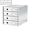 LEITZ Schubladenbox Click & Store WOW, 4 Schübe, DIN A4, weiß, 6049-00-01