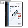 Klemmhefter DURACLIP? 30, DIN A4, bis 30 Blatt, schwarz, 5er Pack, 2227-01