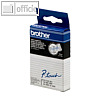 Brother Beschriftungsband 12 mm x 7.7 m, laminiert, blau auf farblos, TC-103