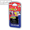 Brother Schriftbandkassette M-K621, 9 mm x 8 m, schwarz auf gelb, MK621BZ