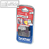 Brother Schriftbandkassette M-K232, 12 mm x 8 m, rot auf wei?, MK232BZ