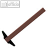 Rumold Zeichenschiene GMT, L?nge 70 cm, mit mm-Teilung, Kunststoff, braun,345070