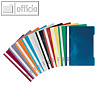 Schnellhefter DIN A4, PP, transparentes Deckblatt, farbig sortiert, 50 St?ck