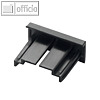 Durable T?rschilder INFOSIGN refill Ersatzkappen, schwarz, 5 St?ck, 481601