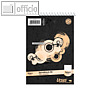 Ursus Spiralnotizblock, DIN A6, liniert, ECF, 70 g/qm, 40 Blatt, 608640010
