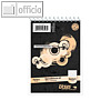 Ursus Spiralnotizblock, DIN A7, kariert, ECF, 70 g/qm, 40Bl., 608740020
