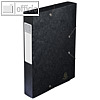 Dokumentenbox CARTOBOX, DIN A4, Karton 500 my, R?ckenbreite 60 mm, schwarz