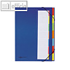 Pagna Ordnungsmappe Deskorganizer, 7 F?cher, Karton, blau, 44171-02