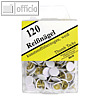 M&M Rei?n?gel, kunststoff?berzogen, wei?, 120er Pack, 64250802SP