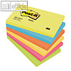 Post It Haftnotizen 127 x 76 mm | Balanced (6 Farben/6 Blöcke)