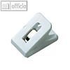 Laurel Briefklemme SIGNAL 1, 25 x 43 mm, 19 mm Klemmweite, wei?, 10 St., 1111-10