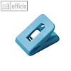 Briefklemme SIGNAL 1, 25 x 43 mm, 19 mm Klemmweite, hellblau, 10 St., 1111-80
