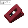 Laurel Briefklemme SIGNAL 1, 25 x 43 mm, 19 mm Klemmweite, rot, 10 St?ck,1111-20