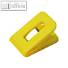 Briefklemme SIGNAL 1, 25 x 43 mm, 19 mm Klemmweite, gelb, 10 St?ck, 1111-70